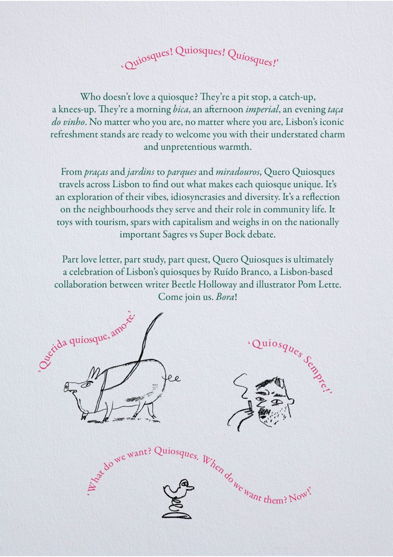 Back cover of Quero Quiosques